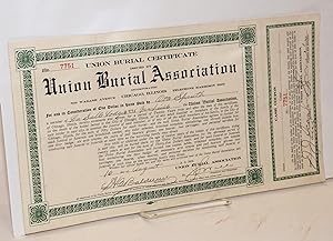 Union Burial Certificate