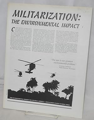 Imagen del vendedor de Militarization: the environmental impact a la venta por Bolerium Books Inc.