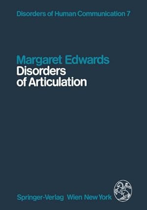 Bild des Verkufers fr Disorders of Articulation : Aspects of Dysarthria and Verbal Dyspraxia zum Verkauf von AHA-BUCH GmbH