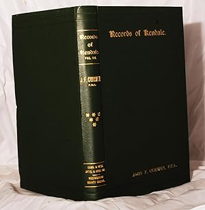 Imagen del vendedor de Records relating to the Barony of Kendale Volume III. a la venta por Kerr & Sons Booksellers ABA