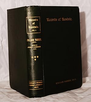 Imagen del vendedor de Records relating to the Barony of Kendale by William Farrer. Volume 1. a la venta por Kerr & Sons Booksellers ABA