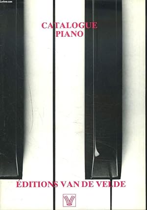 Bild des Verkufers fr CATALOGUE PIANO zum Verkauf von Le-Livre