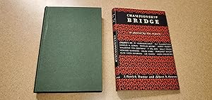 Imagen del vendedor de Championship Bridge as Played by the Experts a la venta por Jennifer Duncan