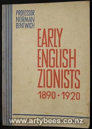 Seller image for Early English Zionists 1890-1920 (The Zionist Library No 5) for sale by Arty Bees Books