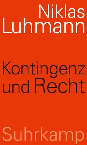 Imagen del vendedor de Kontingenz und Recht a la venta por BuchWeltWeit Ludwig Meier e.K.