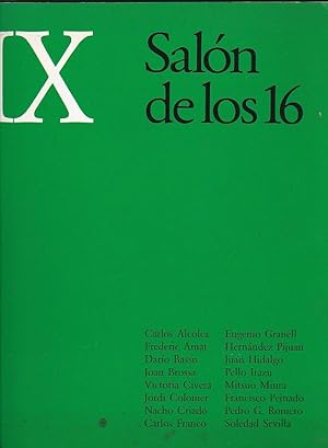 Seller image for IX Saln de los 16 for sale by LIBRERA GULLIVER