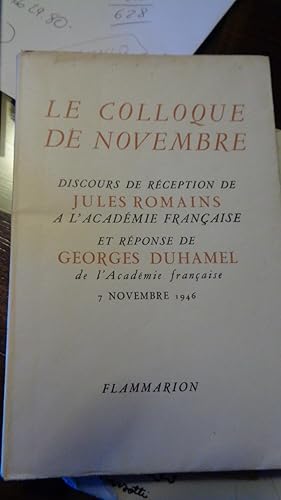 Le Colloque De Novembre