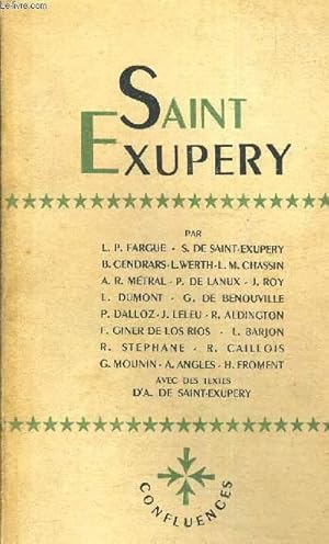 Seller image for CONFLUENCES N12-14 / SAINT EXUPERY / 7EME ANNEE - L.P FARGUE - S. DE SAINT EXUPERY - B.CENDRARS - L WERTH - L.M CHASSIN - A.R METRAL - P. DE LANUX - J.ROY ETC. for sale by Le-Livre