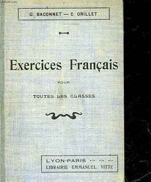 Seller image for EXERCICES FRANCAIS POUR TOUTES LES CLASSES for sale by Le-Livre