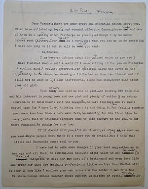 Seller image for Typed Letter Signed for sale by Argosy Book Store, ABAA, ILAB