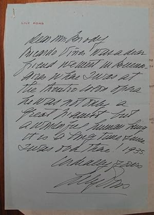 Autographed Letter Signed