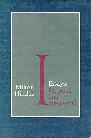 Seller image for Essays __ Personal and Impersonal for sale by San Francisco Book Company