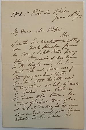 Autographed Letter Signed to a Civil War historian