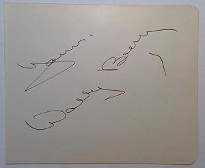 Signed Page from an Autograph Album