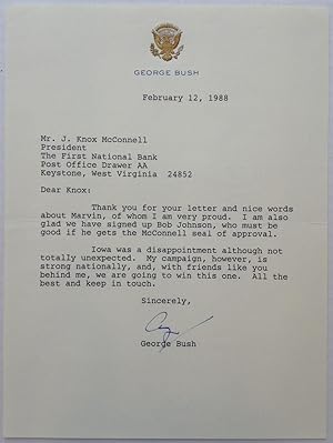Typed Letter Signed during his campaign for President