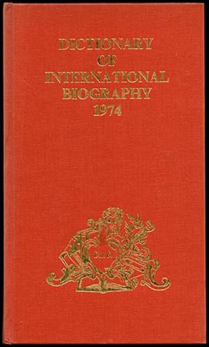 Image du vendeur pour DICTIONARY OF INTERNATIONAL BIOGRAPHY Volume Ten 1974 Part III P - Z mis en vente par Inga's Original Choices