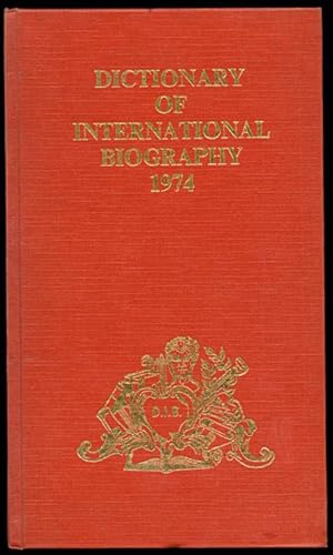 Image du vendeur pour DICTIONARY OF INTERNATIONAL BIOGRAPHY Volume Ten 1974 Part IV Index Etc. mis en vente par Inga's Original Choices