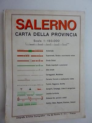 "SALERNO CARTA DELLA PROVINCIA Scala 1: 500.000"