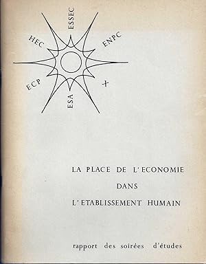 La place de l'économie dans l'établissement humain.