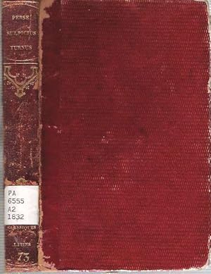 Immagine del venditore per Satires de Perse : Suivis d'un fragment de Turnus et de la satire de Sulpicia venduto da Mike's Library LLC