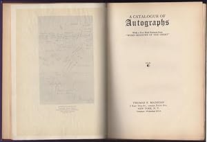 Seller image for A Catalogue of Autographs. With a few Brief Extracts from "Word Shadows of the Great." for sale by Kaaterskill Books, ABAA/ILAB