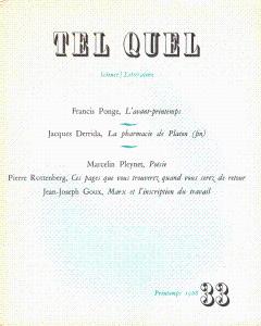 Tel Quel 33 (Spring 1968)