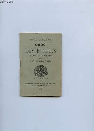 Seller image for ORDO DES FIDELES . CALENDRIER DE DEVOTION POUR L AN DE GRACE 1926. for sale by Le-Livre