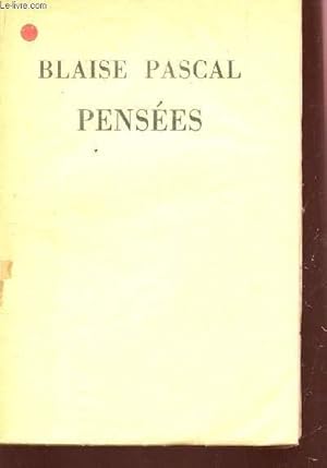 Seller image for PENSEES. for sale by Le-Livre