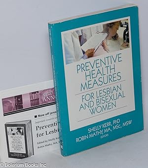 Imagen del vendedor de Preventive health measures for lesbian and bisexual women a la venta por Bolerium Books Inc.