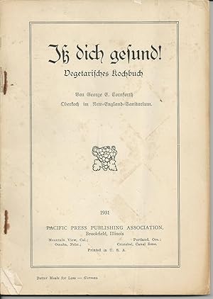 Image du vendeur pour Iss dich gesund! Vegetarisches Kochbuch [Better Meals for Less in German] mis en vente par Palmerton Mountain Books