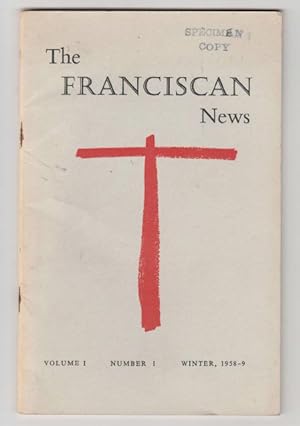 Bild des Verkufers fr The Franciscan News. Vol. 1. No. 1. zum Verkauf von The Sanctuary Bookshop.