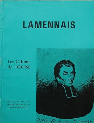 LAMENNAIS : Les Cahiers de l'Iroise 18° Année n° 4