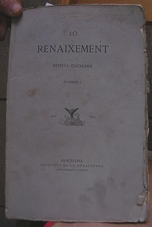LO RENAIXEMENT. Revista catalana 5 febrer 1879 nº 2