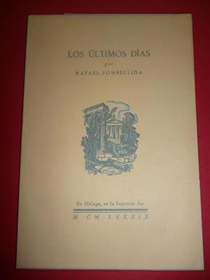 Imagen del vendedor de Los Ultimos Das. a la venta por Carmichael Alonso Libros