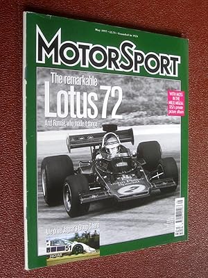 MotorSport Magazine, May 1997, Lotus 72. " Motor Sport Incorporating Speed and The Brooklands Gaz...