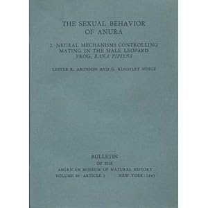 Imagen del vendedor de The Sexual Behavior of Anura: Part 2 a la venta por Buteo Books