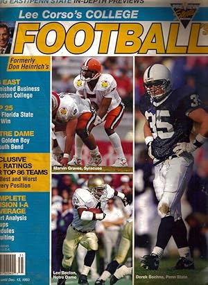 Lee Corso's College Football '93 / Cover: Syracuse's Marvin Graves, Penn State's Derek Bochna, No...