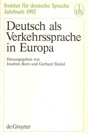Immagine del venditore per Deutsch als Verkehrssprache in Europa. venduto da Versandantiquariat Boller
