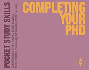 Bild des Verkufers fr Completing Your PhD (Paperback) zum Verkauf von Grand Eagle Retail