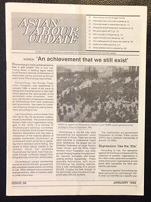 Asian Labour Update Issue 6 (January 1992)