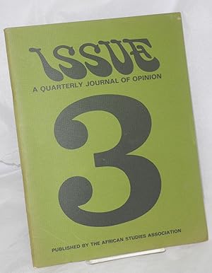 Bild des Verkufers fr Issue: A quarterly journal of Africanist opinion; Vol. 4, #3 (Fall 1974) zum Verkauf von Bolerium Books Inc.