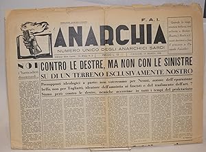 Anarchia: numero unico degli anarchici sardi. 14 Marzo 1948
