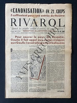 RIVAROL-N°417-8 JANVIER 1959