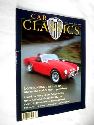 Car Classics Magazine Issue No 2, April 1992. (inc AC Cobra, Mercedes SSK, BMW 3.0CSL, Lamborghin...