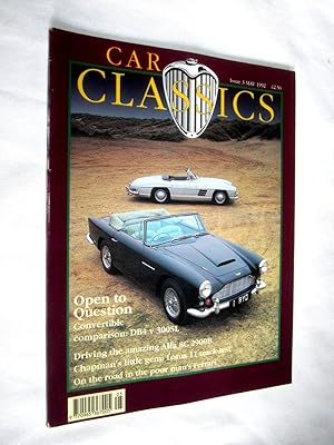 Bild des Verkufers fr Car Classics Magazine Issue No 3, May 1992. (inc Fiat Dino, Lotus Eleven Le Mans, Aston Martin DB4 v Mercedes 300SL, Alfa Romeo 8C 2900B. zum Verkauf von Tony Hutchinson