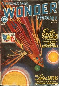 Seller image for THRILLING WONDER Stories: August, Aug. 1943 for sale by Books from the Crypt