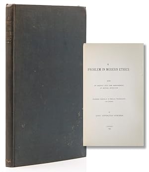 Image du vendeur pour A Problem in Modern Ethics. Being an Inquiry into the Phenomenon of Sexual Inversion. Addressed Especially to Medical Psychologists and Jurists mis en vente par James Cummins Bookseller, ABAA