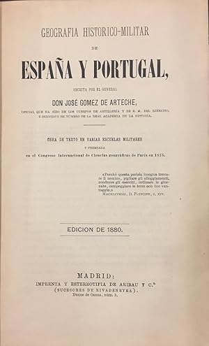 Geografía Histórico Militar de España y Portugal