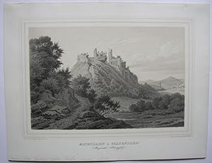 Altendahn u. Grafendahn (Bayerische Rheinpfalz). Orig.-Lithographie von Fr. Hohe, 1854, gedruckt ...