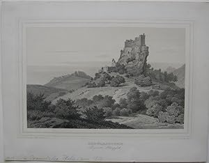 Berwardtstein (Bayerische Rheinpfalz) Orig.-Lithographie von Fr. Hohe, 1854, gedruckt bei Jul. Ad...